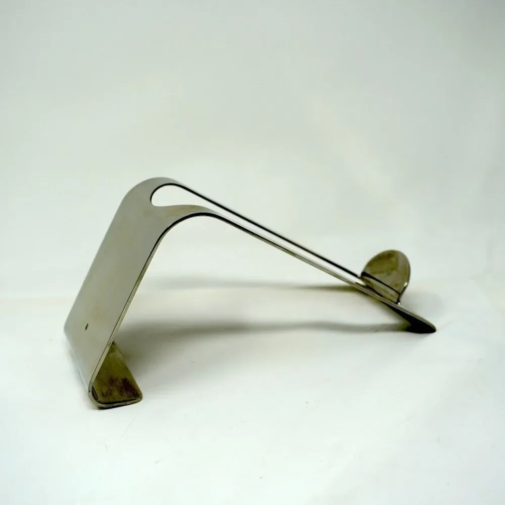 WMF Wine Bottle Holder Modernist Minimalist Stainless Steel Presentation Stand